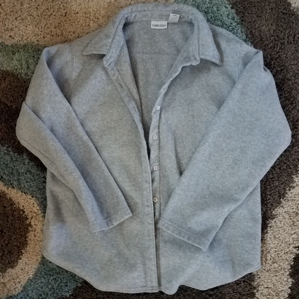 🔥Cabin  Creek Fleece Style Button Down Top  L